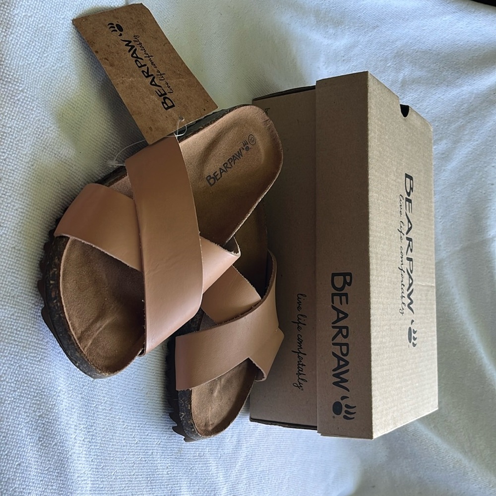 Bear paw Margarita Slide Sandal Size 6